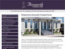 Tablet Screenshot of ainsworthfuneralhome.com